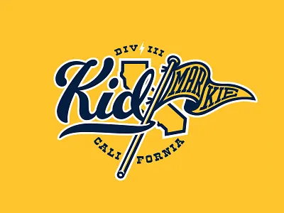 Kidmarkie Cal Logo adobe draw california college basketball college sports illustration logo mascot penant script font typography vector vector art