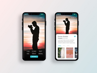 Daily UI Challenge #006 - User Profile app challenge accepted daily 006 dailyui mobile profile social media app ui ui ux user profile