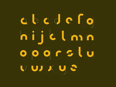 Geometric typeface flat font geometric graphic design minimal type type art type design typeface typo typography vector