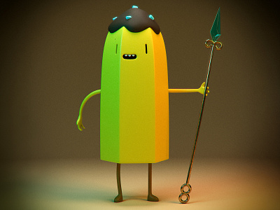 Banana Guard 3dsmax adventure time cartoonnetwork fanart illustration kawaii vray