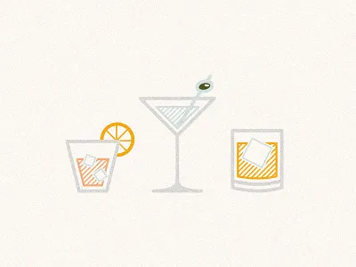 drinky poo drink icon drinks gin icon icons identity illustration martini packaging design vodka whiskey