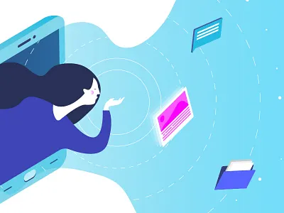 Voice search branding illustration illustrator vector voice assistant voice search