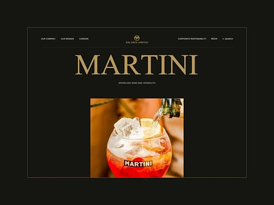 Bacardi Limited animation design minimal ui ux web