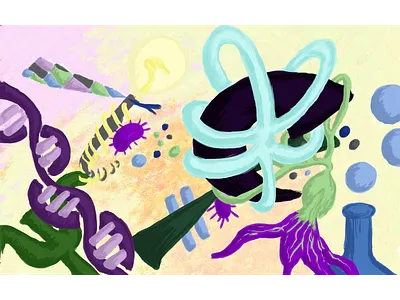 Abstract Science Painting digital art illustration kandinsky painting science