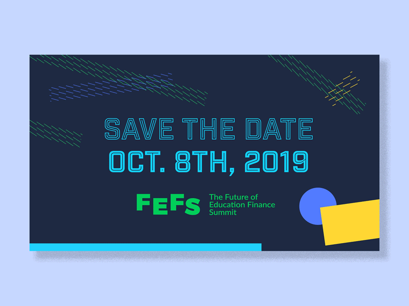 FEFS Invitation abstract aniamtion composition conference gif invite motion post card