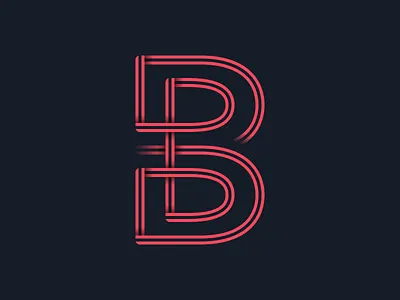 #36days_B 36days b 36daysoftype 3d color illustrator letter b shadow