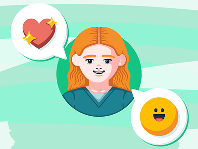 Nurse with Emojis emoji flat nurse people vector