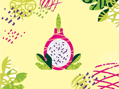 Dragon fruit dragon fruit fruit illustration juice packaging summer tropical fruit