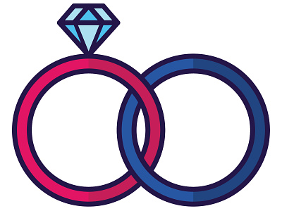 Wedding Ring icon illustration ring wedding