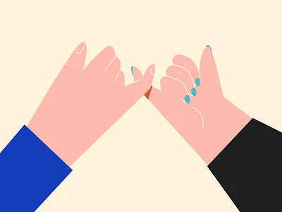 Besties :: 6hexcodes :: Week 2 6hexcodes besties hand illustration vector art weeklychallenge woman womans