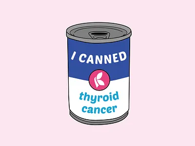 Thyroid Cancer Sticker Draft advocacy awareness branding branding concept branding design can design graphic design illustration illustrator logo logo design sticker sticker art sticker design thyroid cancer typography