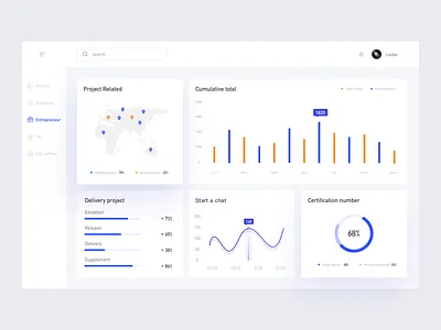 Project management background design ui ux web