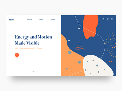 Saar abstract colors split fold split webdesign ui uidesign ux webdesign website
