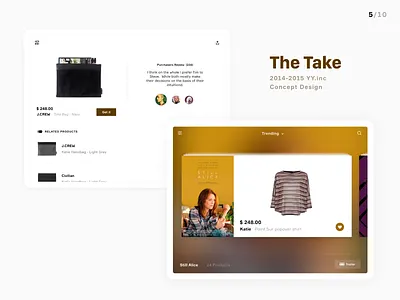 The Take iPad app china clean design ui white