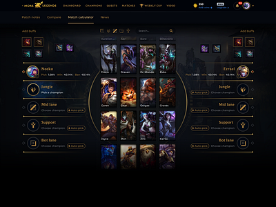 Team power calculator for League of Legends calculator gaming l2p league of legends leagueoflegends lol matchup morelegends