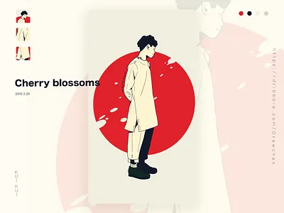 Cherry blossoms 插图 设计