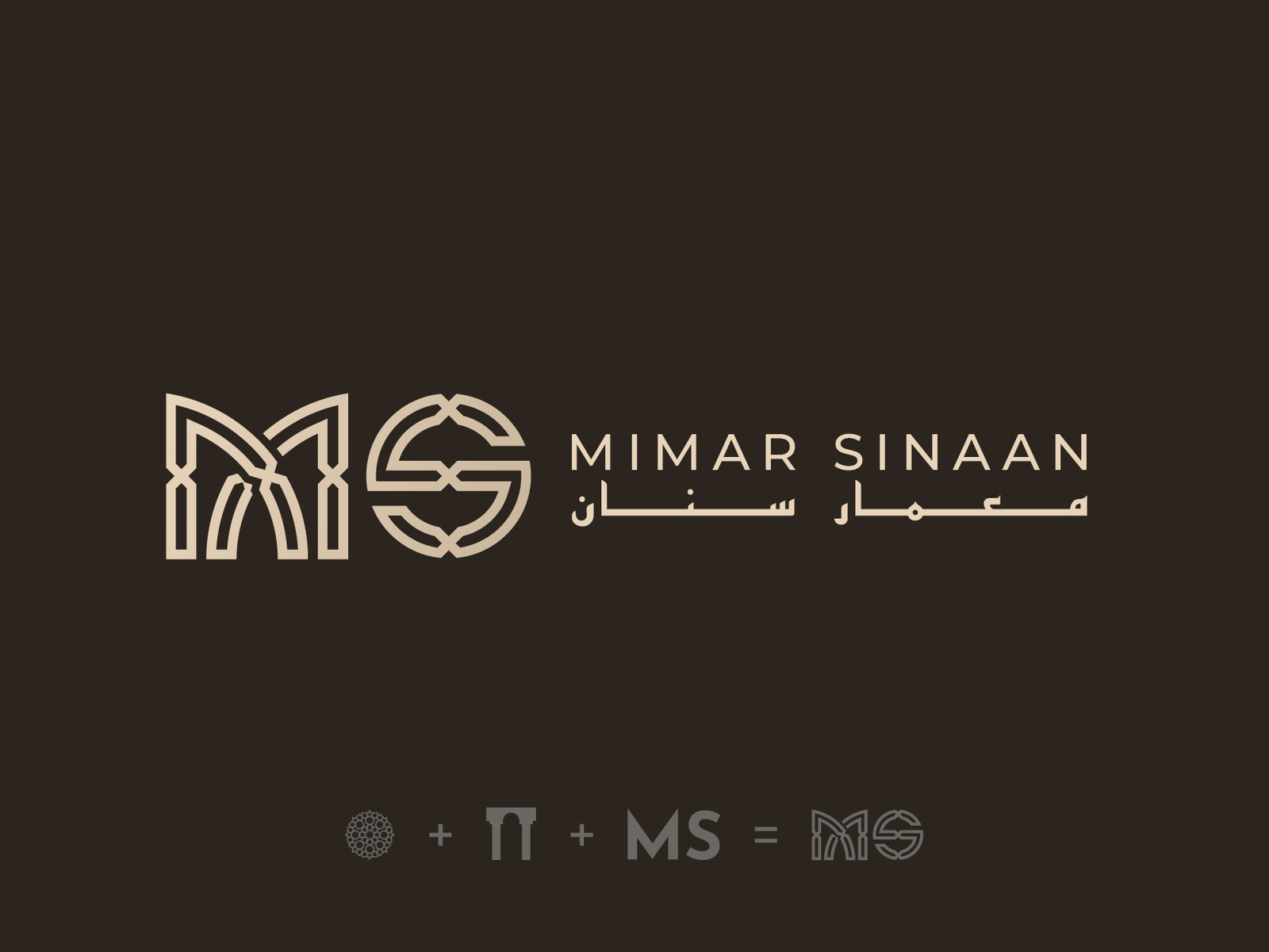 Example of Mimar Sinaan - Logo Design Version 1