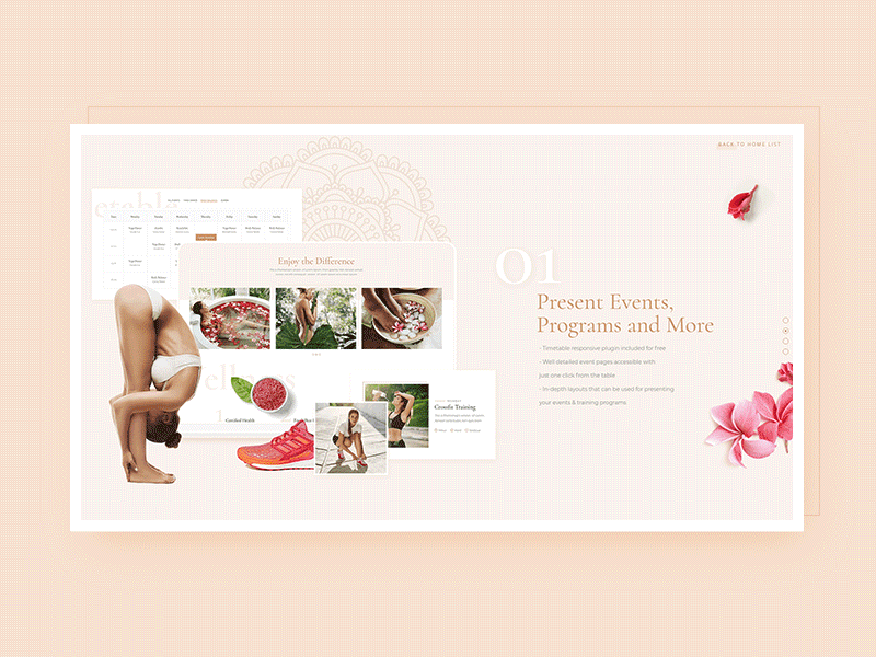 A Modern Wellness and Lifestyle Theme beautiful beauty blog cosmetic creative design fitness hair healt lifestyle modern organic pastel restaraunt shop spa website wellness yoga