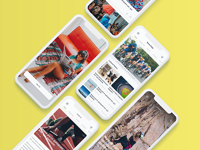 Nev - News App UI Kit app blog design ios iphonex light listing mobile news sketch ui