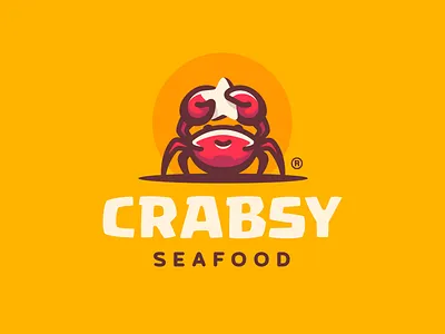 Crabsy animal branding claw crab design food illustration logo logotype mark ocean sea sea food star