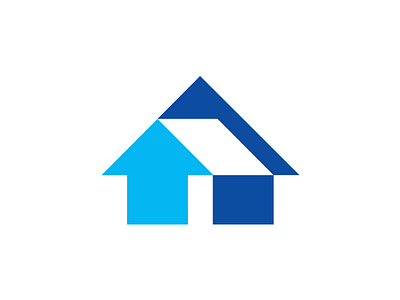 Abstract House logo abstract branding clever creative design estate good home house house design idea identity letter logo mark marks monogram negativespace real realestate