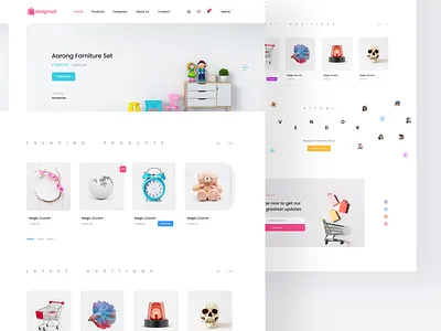 E-commerce website app clean website colorful e commerce ecommerce landing minimal minimalism online shopping product design redesign shop store ui ux vendor website website design