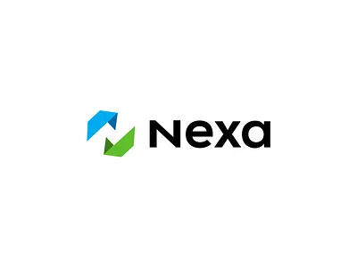 Nexa Logo blockchain brand identity design branding centralised data finance fintech logo futuristic identity letter n logo logo design n logo payment saas software logo startup tech tech logo technical technology logo