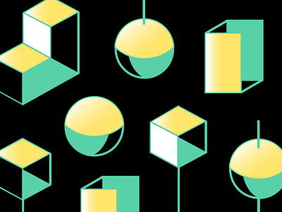 Geometric designs geometric illustration tech vector web