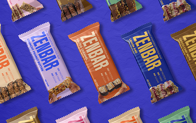 ZENBAR Protein Bar Branding brand design branding graphic design logo visual identity