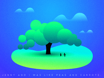 Tree color illustration tree