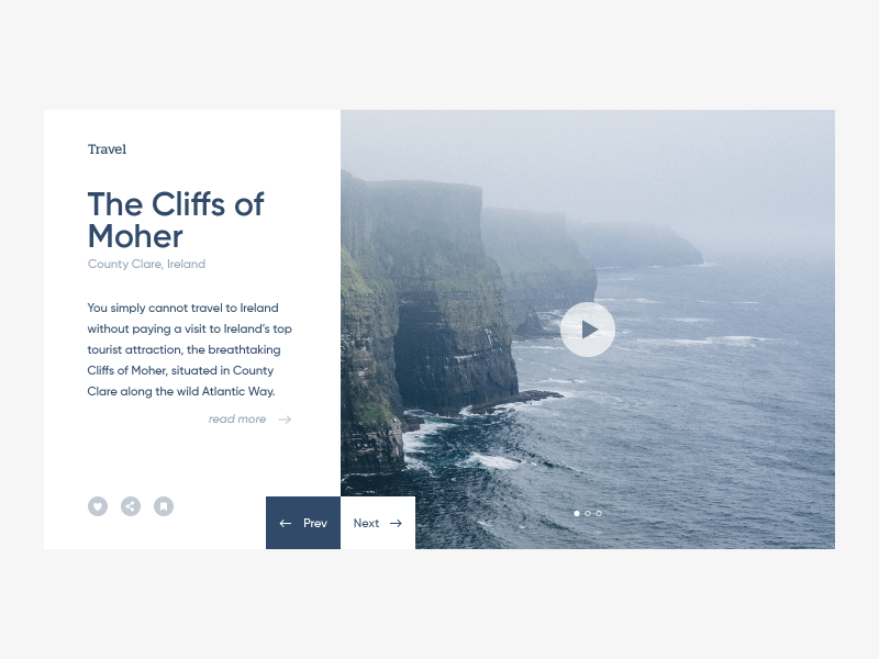 Minimal Travel Page Animation animation ui web