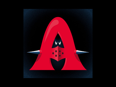 A for Assaulter 36dayoftype 36days a 36daysoftype06 36daysoftype2019 danilo mancini death and rebirth hand lettering illustration sailor danny