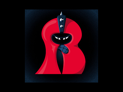 B for Barbarian 36dayoftype 36days b 36daysoftype06 36daysoftype2019 danilo mancini death and rebirth hand lettering illustration sailor danny
