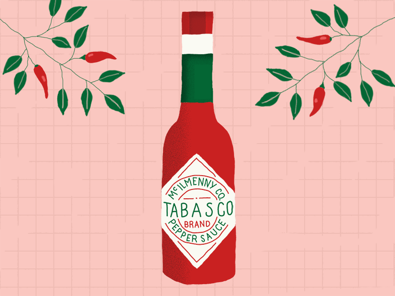 Tabasco Pop 2d adv advertising advertising design animación animation animation design design grain grany illustration ilustración motion motion graphic pop art product swag