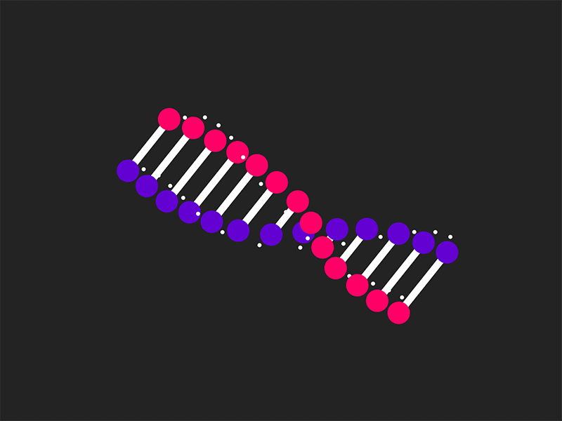 DNA in Motion 3d animation dna dna animation fake 3d animation faux 3d animation loading loop life medical animation mograph motion design motiongraphics