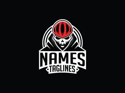 Skull Cycler badass bicycle black bold branding community design fp93 identity illustration logo masculine red skull street strong typography vector white youthful