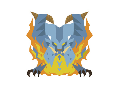 Lunastra Monster Hunter design dribbble dribble flat design hello dribbble illustration lunastra mh monster hunter vector