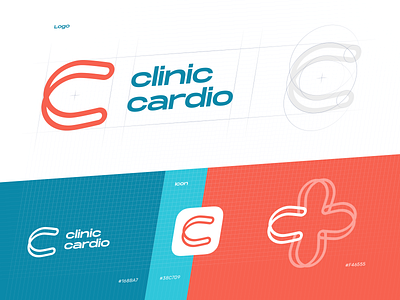 Cardio Health Service Logo app icon brand branding cardio cardiology design design studio graphic design health healthcare heart icon icon design identity lettermark logo logo construction logo design
