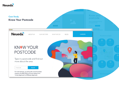 Postcode web design character data data visulization icon illustration ui ux webs design website