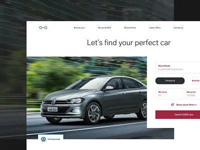 Car dealership site - Art direction art direction automotive car dealership ui ux