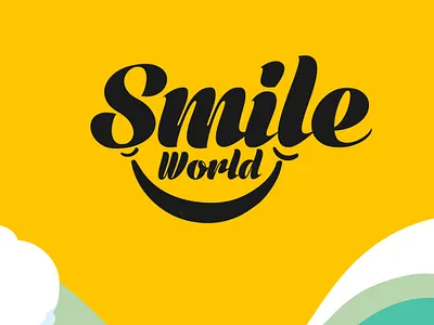 smile world logo branding design graphic designing illustration logo logo design photoshop typography vector