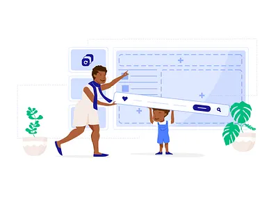 Cartthrob Hompageillustrations african american black cartthrob illustration illustrations illustrator tech vector women