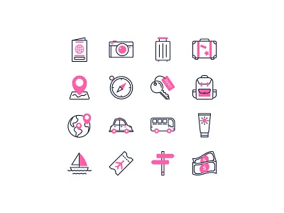 Travelling holiday icon icon set iconfinder travel travelling