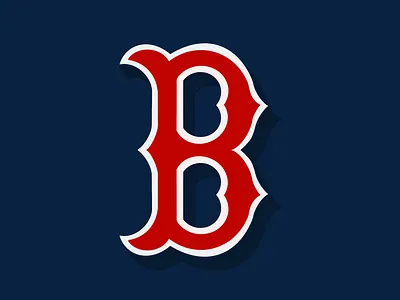 B / RedSox / 36DaysOfType 36days b 36daysoftype calligraphy ipad pro procreate red sox