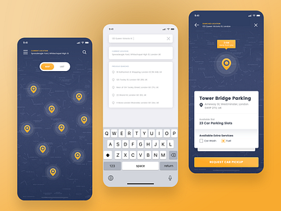 Car Parking Finder App car location parking request slot