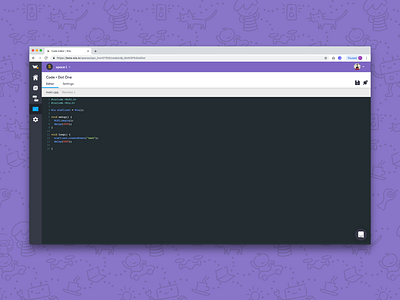 Wia Code Editor blocks builder cloud code dashboard design editor graphicdesign illustration internetofthings iot maker product software tech ui ux vector visuals wia