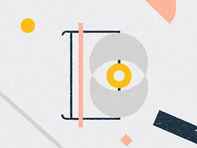 It's just the letter B 36days b 36daysoftype b eye graphic illustration letter lettering texture type typo typography vector