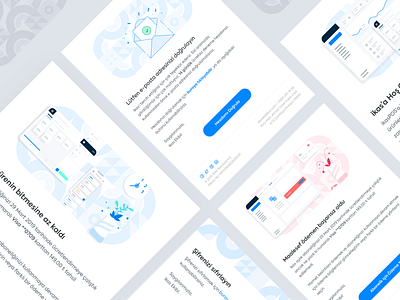 ikas Newsletter Design and Illustrations abstract clean dashboard design email email design flat icon illustration mail minimal newsletter pos saas simple typography ui ux vector white