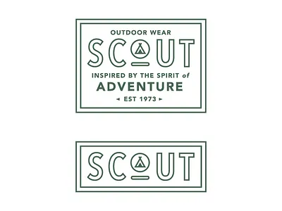 Scout Outdoor Wear apparel design icon illustrator logo outdoor badge outdoor logo photoshop vector