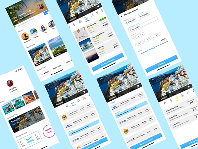 Travel App application design mobile travel travel app ui ux